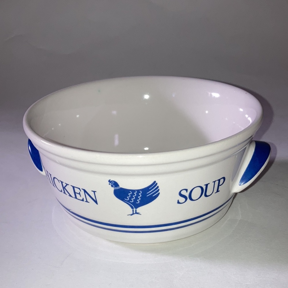 Vintage  80s Chicken Soup Bowl